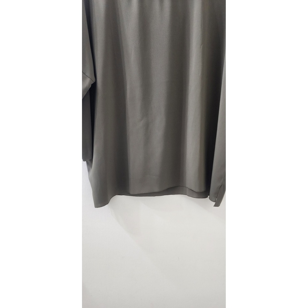 Les Copains Olive Green Batwing Sleeve Oversized Blouse Top IT 48 US XL - Picture 2 of 8